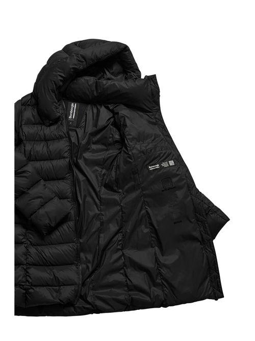 Piumino lungo in nylon stretch con cappuccio staccabile BOMBOOGIE | CW079XMNX5/90